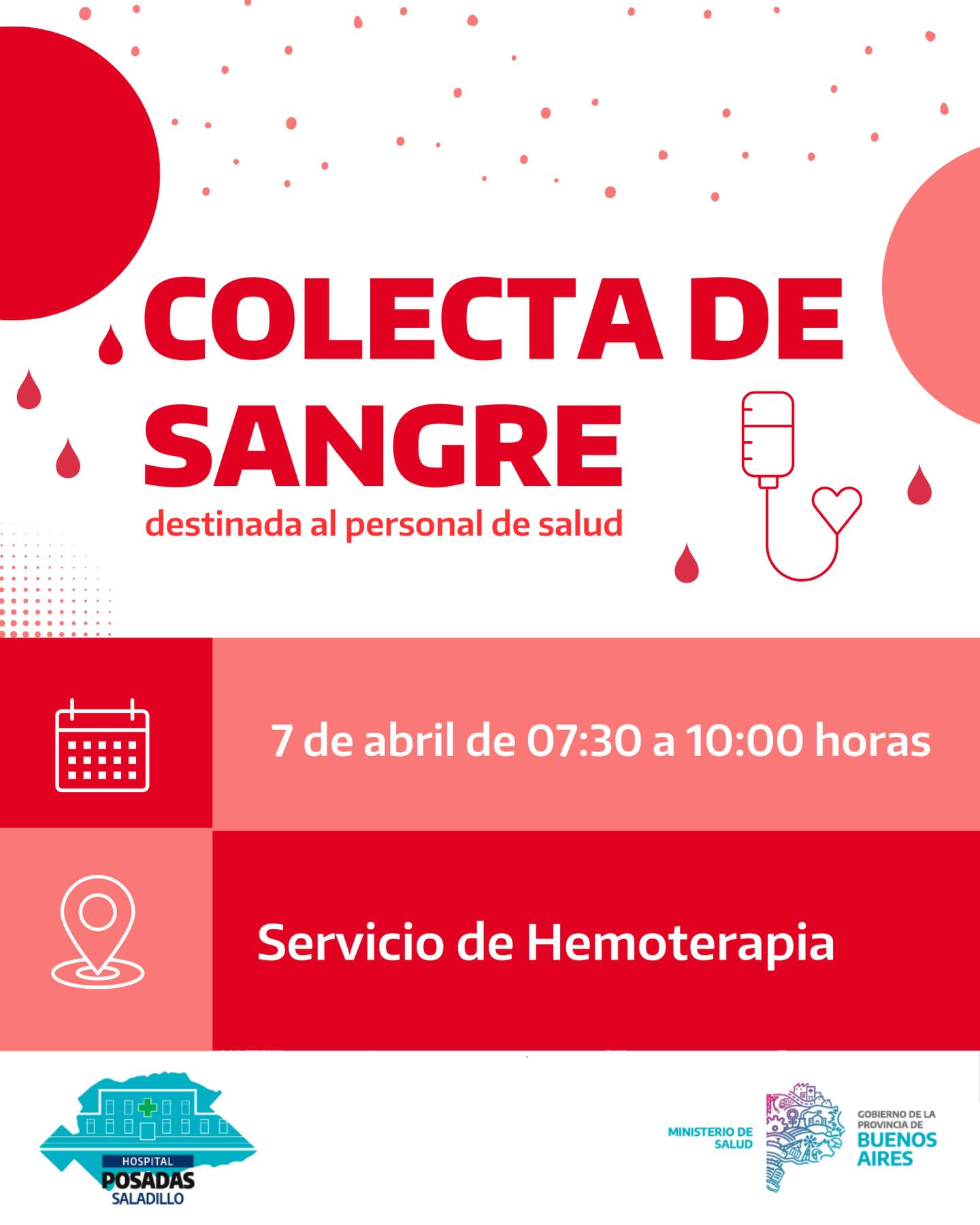HOSPITAL DR. POSADAS REALIZA COLECTA DE SANGRE
