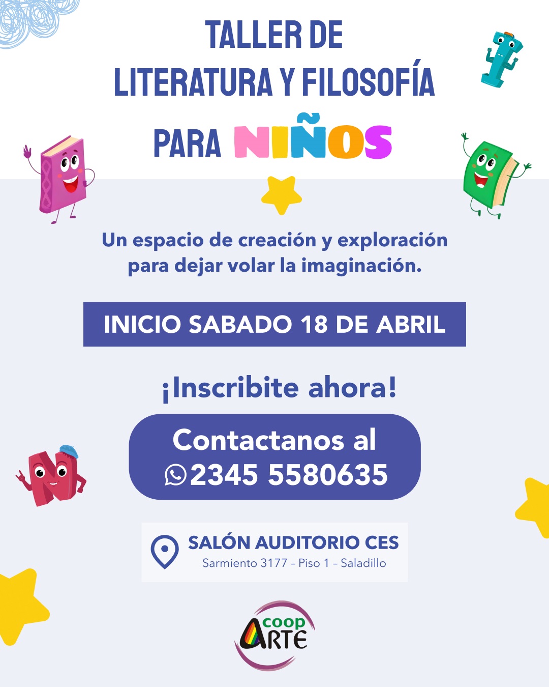 LITETARTE: Taller en Cooparte para jugar, explorar y crear